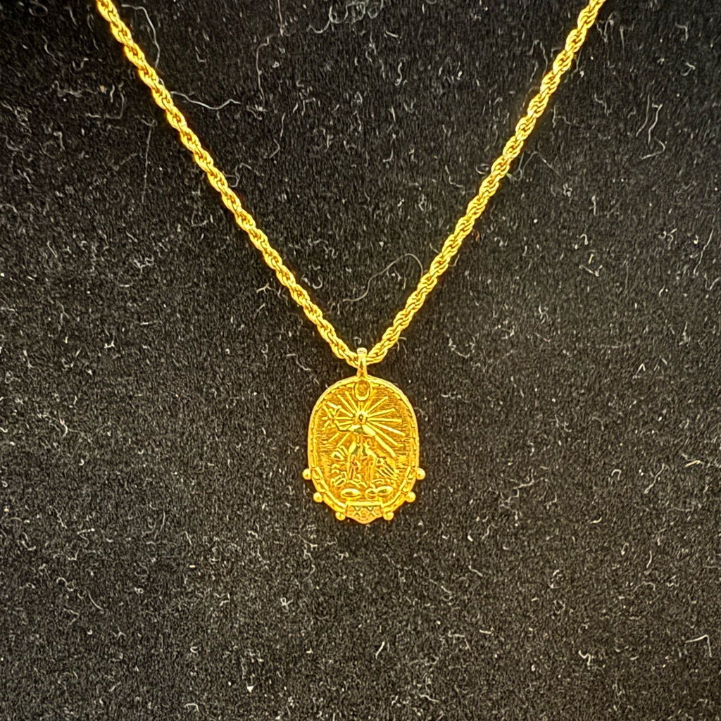 Mod + Jo Gold Inner Warrior Pendant Necklace — image 2 of 4